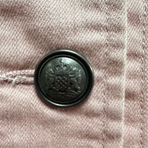Talbots Blush Pink Utility Jacket Womens Small Military Safari Stretch Coat - Picture 7 of 9